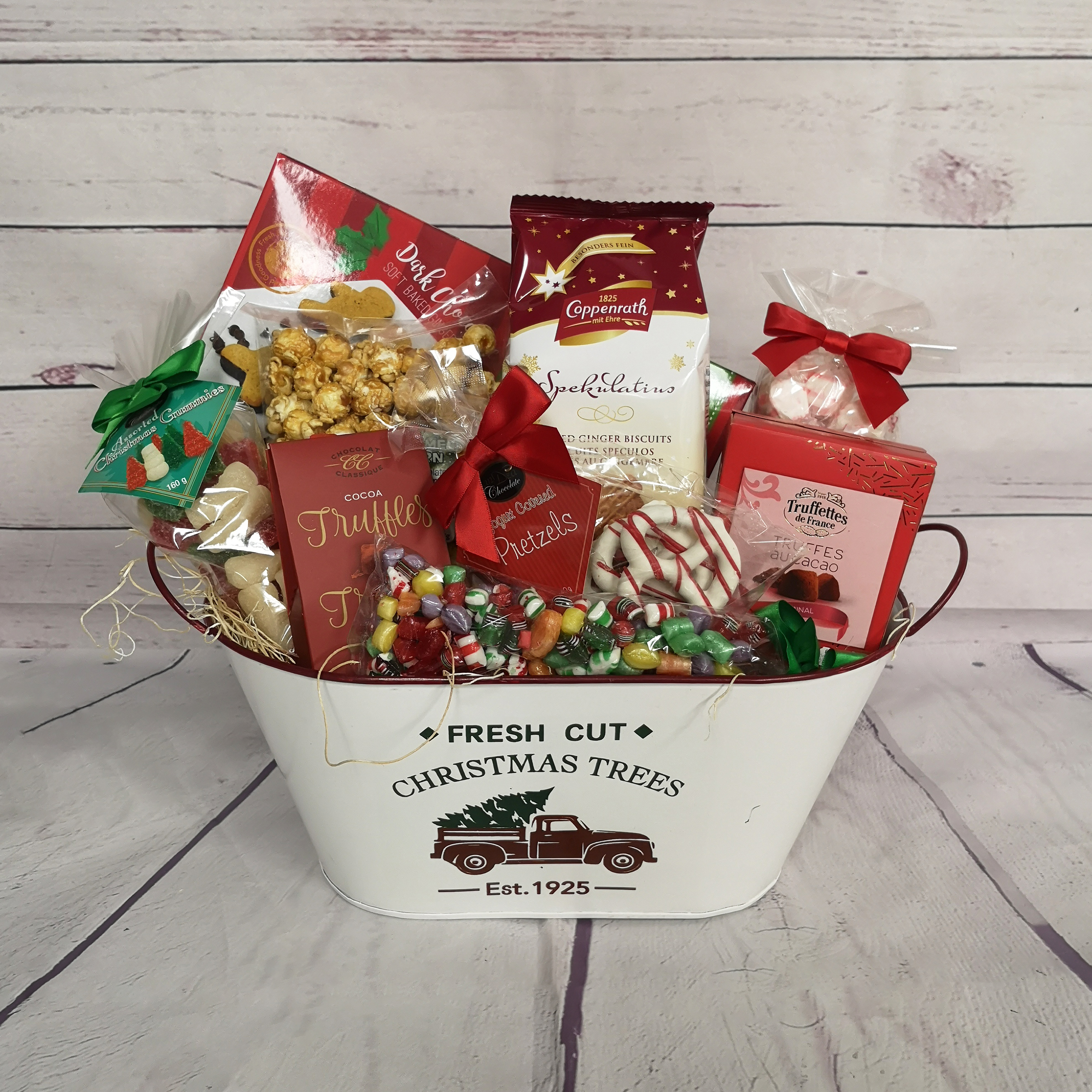 Christmas Trees Gourmet Basket | Canadiana Flowers Toronto, ON